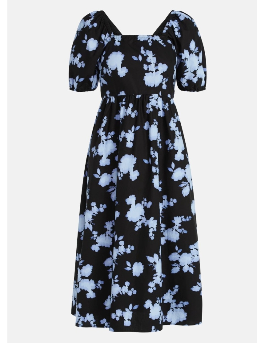Time and Tru Women’s Blooming Blue Midi Dress Size Medium (8-10) NWT - Picture 2 of 6